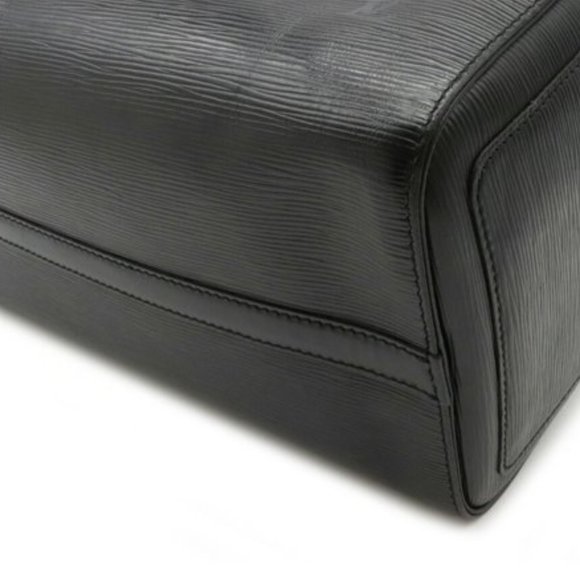 Vintage Louis Vuitton Epi Speedy 35 Black Leather Satchel Boston Bag Gold - Picture 14 of 15